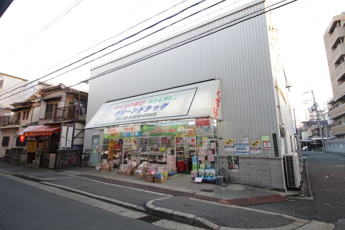グリーンドラッグ(ドラッグストア)まで950m 生島リバーサイドマンションＡ棟