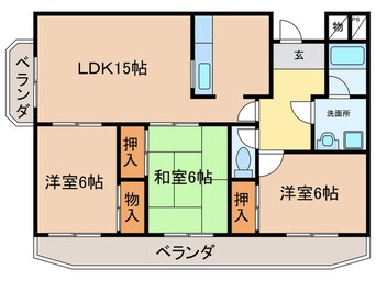 間取図 プルミエ－ル春日丘