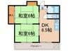 ベルオ－ク西明石 2DKの間取り