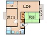 サンガーデン南草津 2LDKの間取り