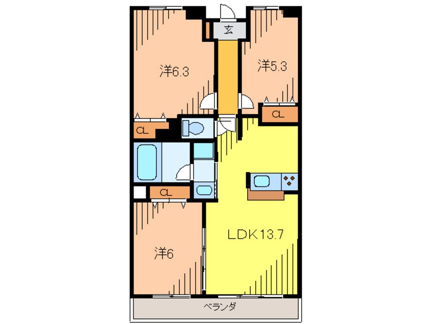 間取図 ＫＤＸ宝塚レジデンス