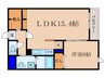 グランシェーネ 1LDKの間取り