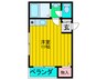 松屋町ハイツ 1Rの間取り