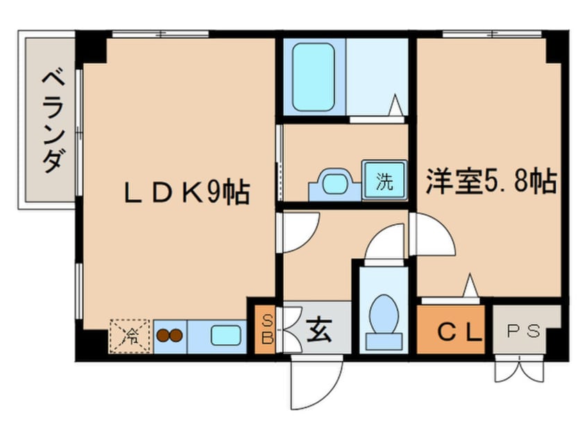 間取図 エスタシオンデ・山科三品