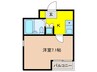 MIRUS香里園 1Kの間取り