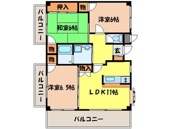 間取図 向山第２マンション