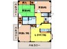 向山第２マンション 3LDKの間取り