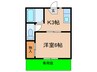 ﾊﾟｼﾌｨｯｸ塚口 1Kの間取り