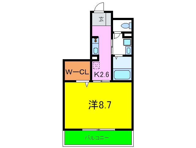 間取り図 セジュ－ル六甲道
