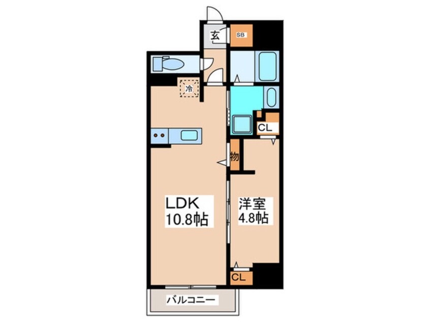 間取図 アーバネックス京町堀