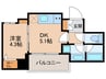 アーバネックス京町堀 1DKの間取り