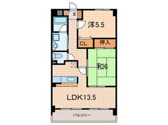 間取図 オ－クヒルズ山口