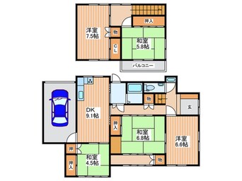 間取図 八尾市西山本町7丁目戸建