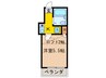 グロ－リ－ハイツ淀 1Kの間取り