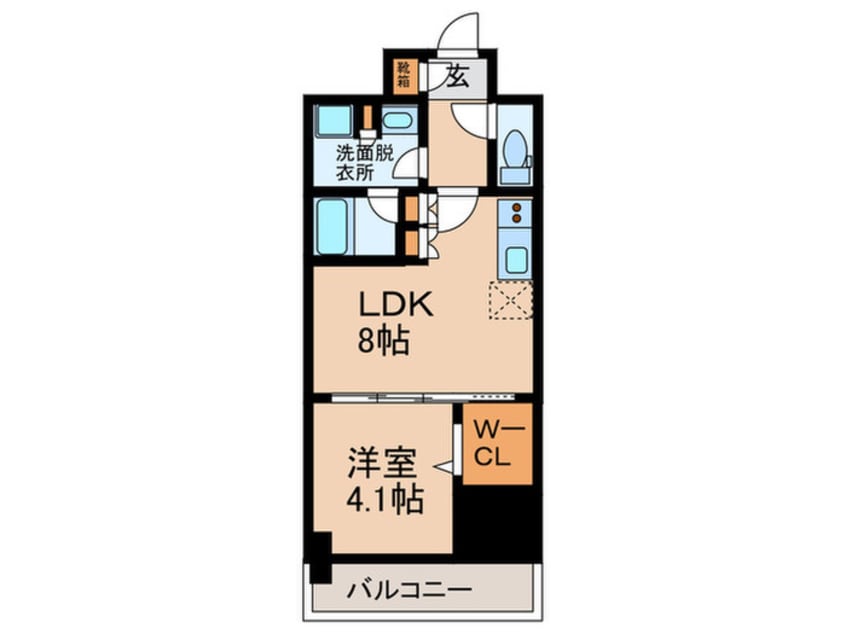 間取図 クロスレジデンス阿波座
