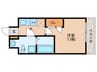 T´s　SQUARE大阪城(901) 1Kの間取り