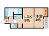 H-maison住之江Ⅲ 1LDKの間取り