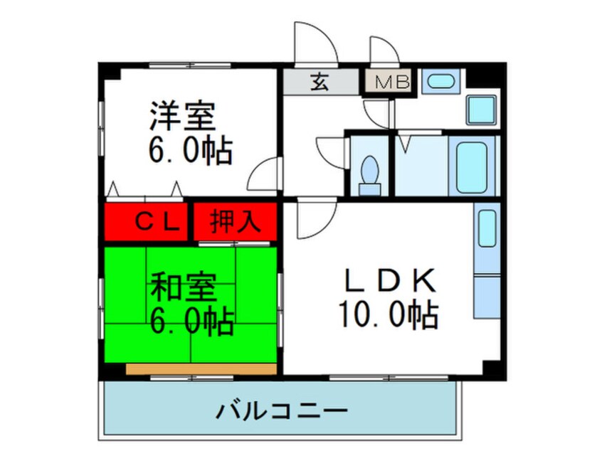 間取図 エメラルドヴィラ