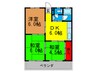 コ－ポ飯島 3DKの間取り