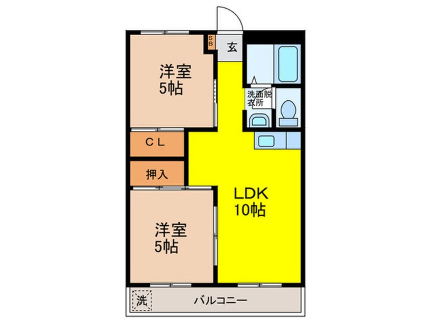 間取図 ロックハイツ