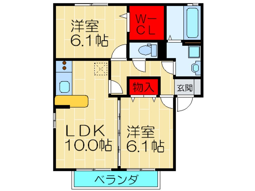 間取図 プリマベ－ラ