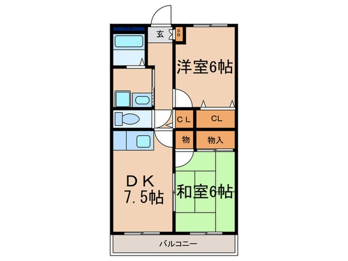 間取り図 ケイズガーデン西大路