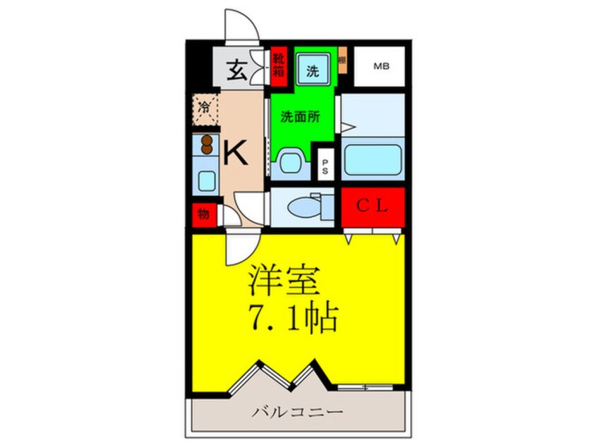 間取図 ア－バンウェル茨木