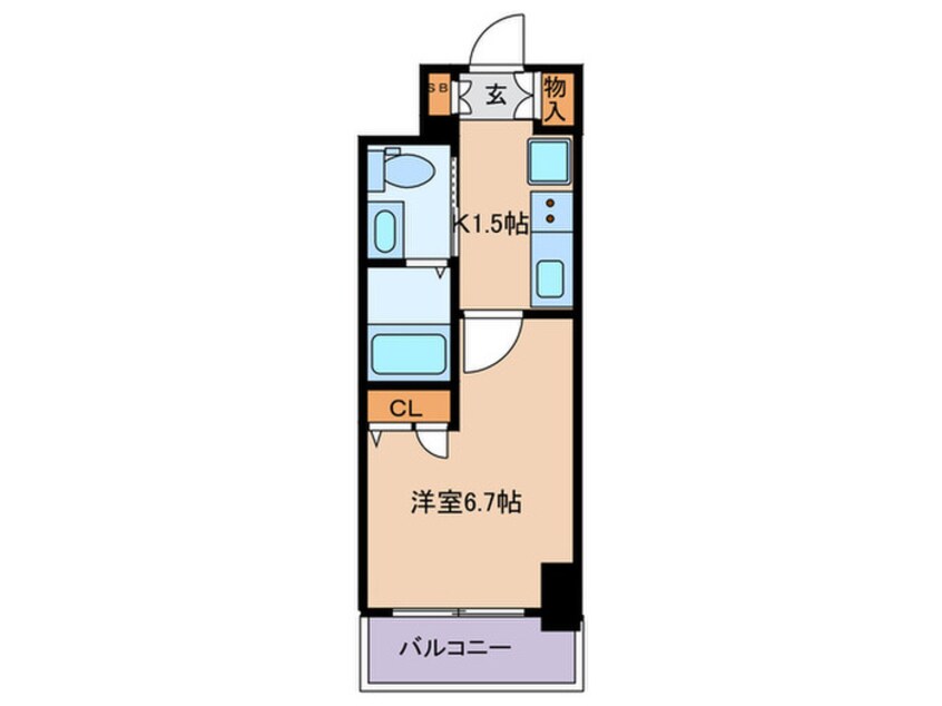 間取図 ｴｽﾃﾑｺｰﾄ梅田・天神橋Ⅲｱｳﾞｧﾝﾃ