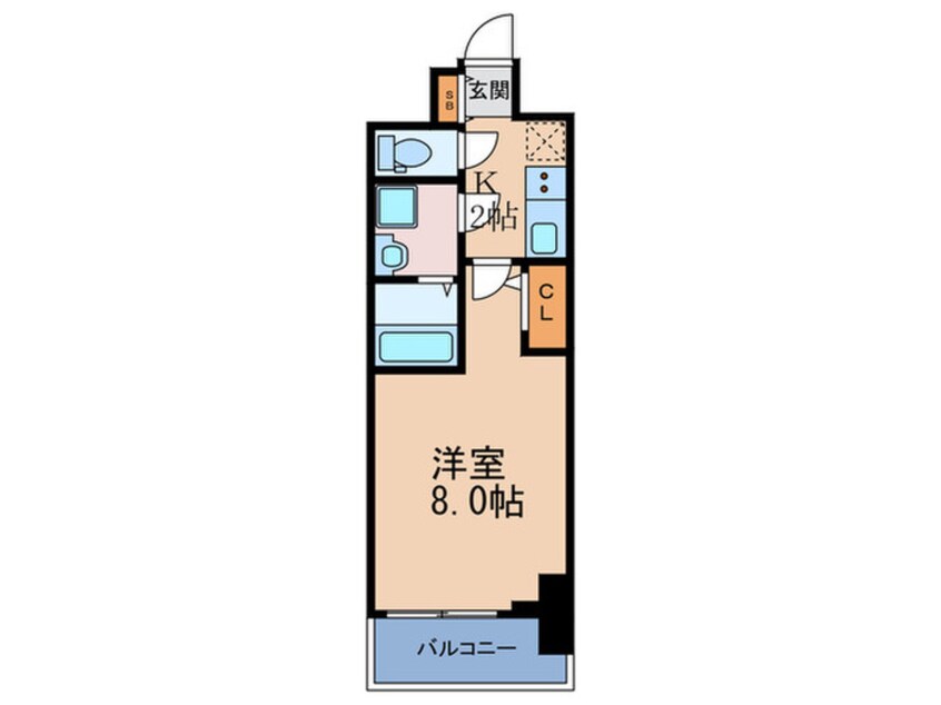 間取図 アルグラッド梅田ＷＥＳＴ