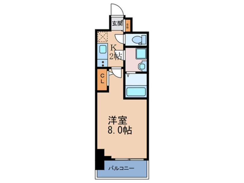 間取図 アルグラッド梅田ＷＥＳＴ