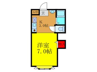 間取図 第２ＫとＫ