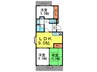 フォルク北千里Ｌ棟 3LDKの間取り