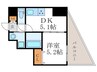 ARCA西京極 1DKの間取り