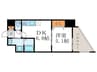 ARCA西京極 1DKの間取り