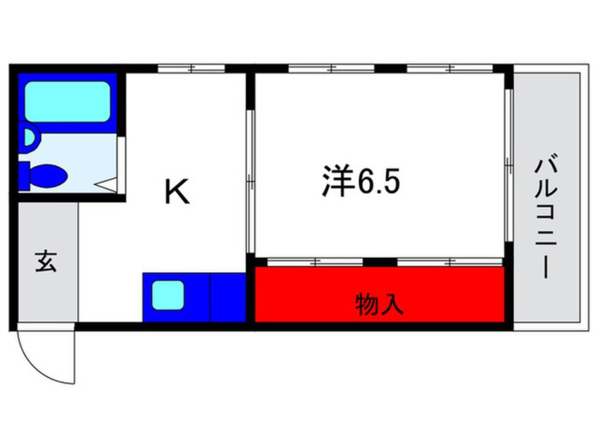 間取図 ラフォ－レ豊中Ⅱ