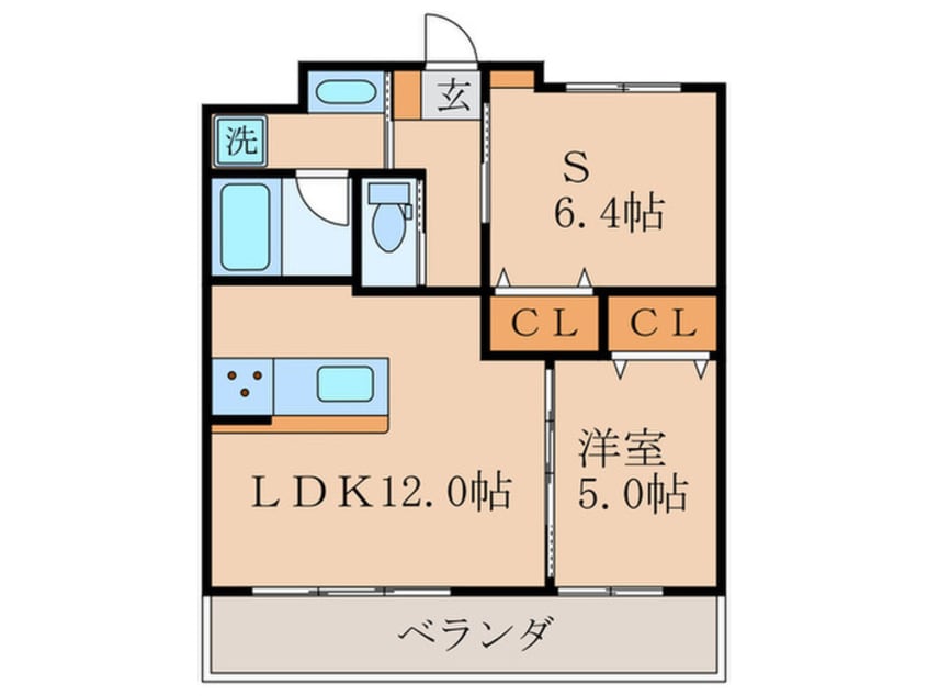 間取図 リバーサイド大津屋