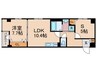 仮）二条城東レジデンス 1LDK+Sの間取り