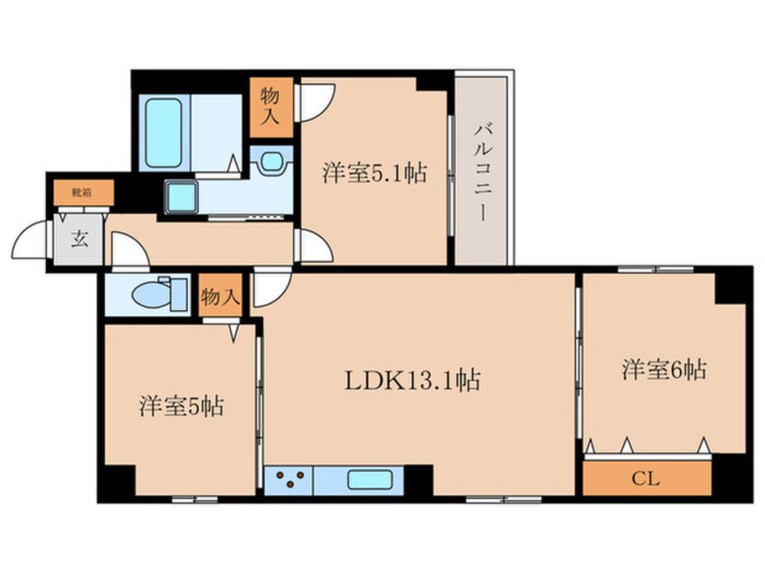 間取図 仮）二条城東レジデンス