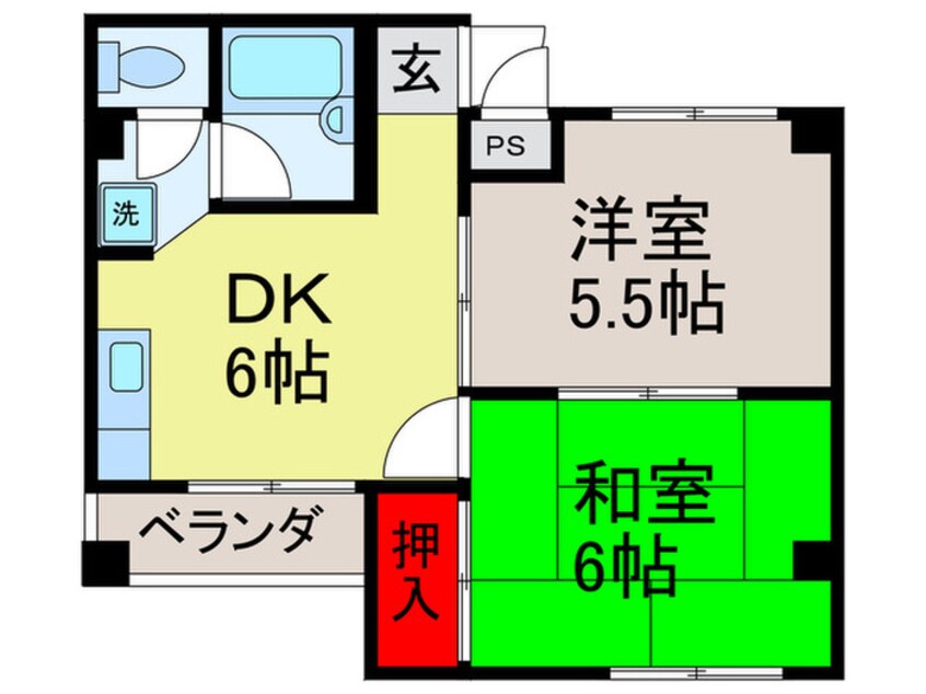 間取図 グレース布施