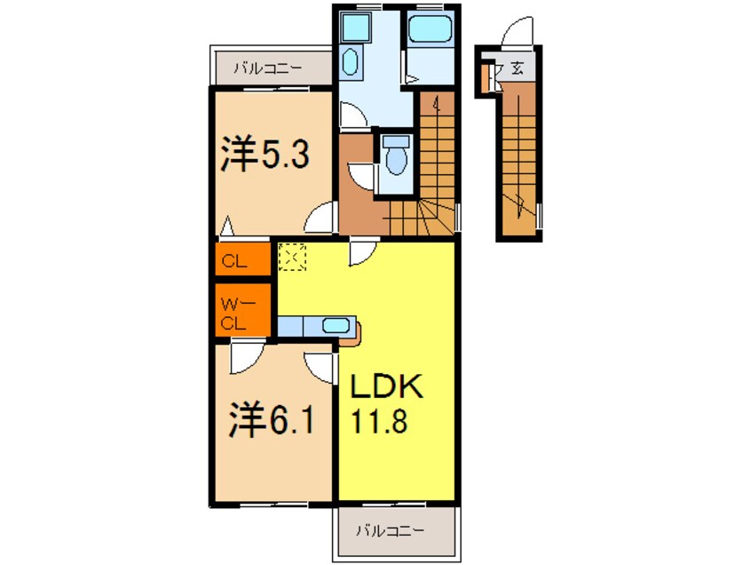 間取図 メゾンアム－ル