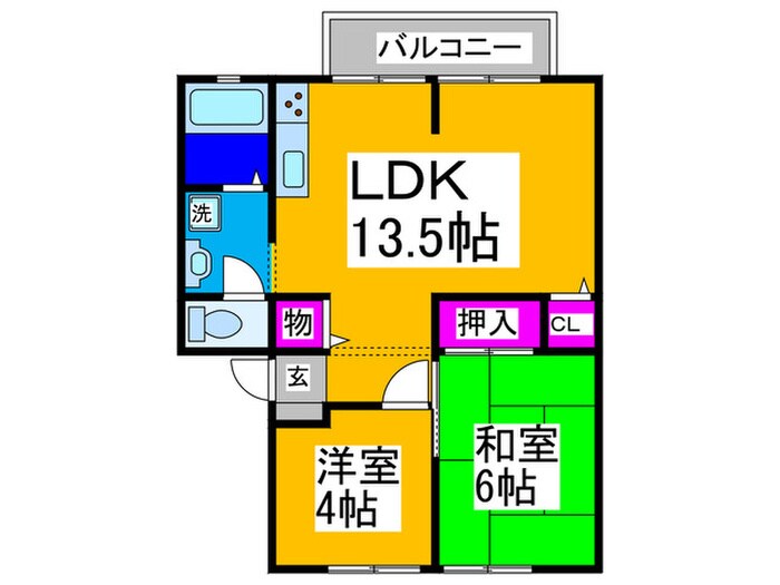 間取り図 シャトレ陵南Ⅱ棟