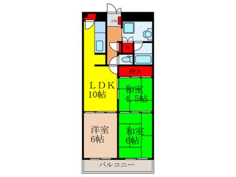 間取図 千里第２泉ヶ丘ｽｶｲﾊｲﾂ(305)