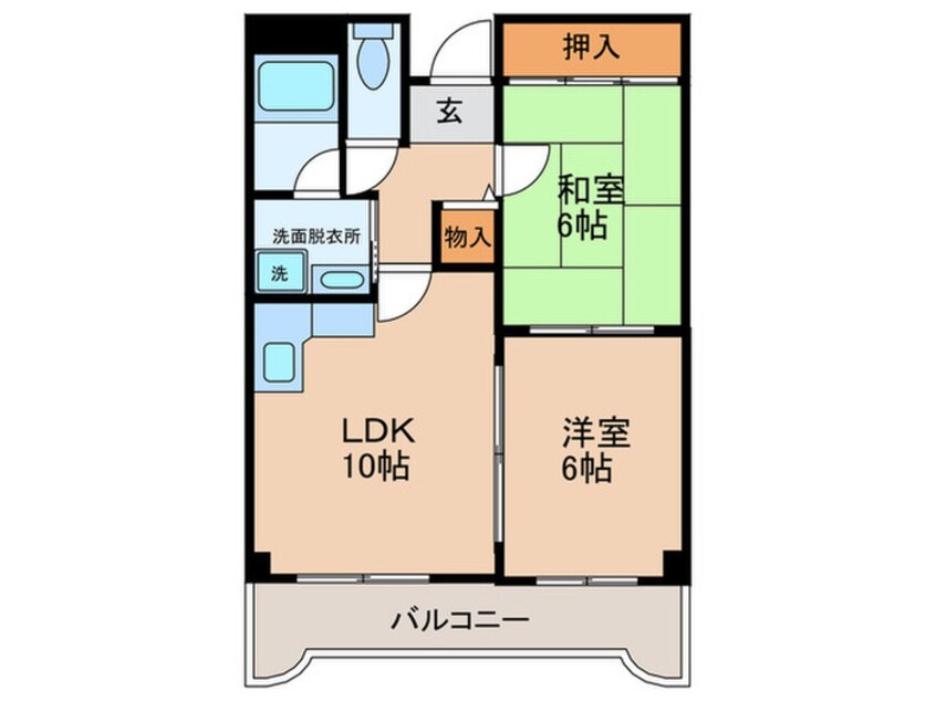 間取図 ロイヤルヒルズ5番館
