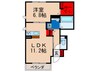 フォースクエアー 1LDKの間取り