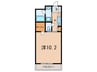 ウェルスクエア芦屋 1Kの間取り