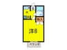 ハイム山喜 1Kの間取り