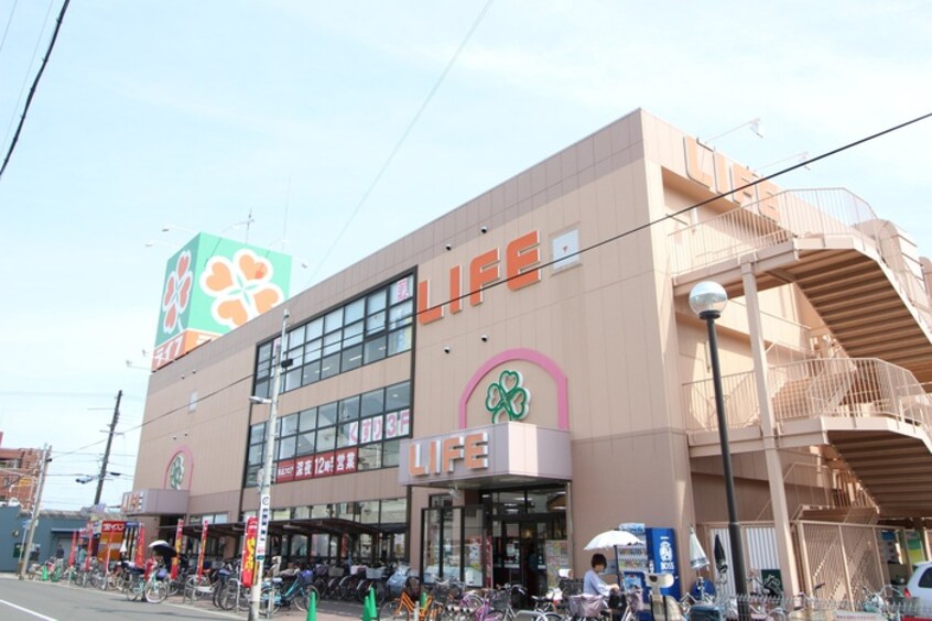 ライフ(スーパー)まで250m リバーハイツコーチⅡ