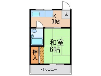 間取図 コーポエクセルパートⅠ