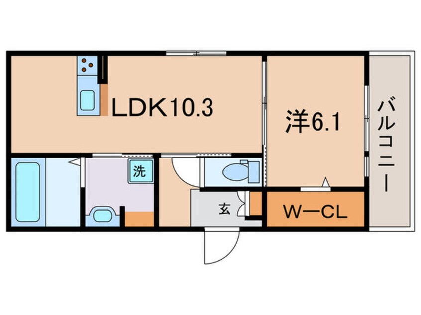 間取図 マハナハイツ