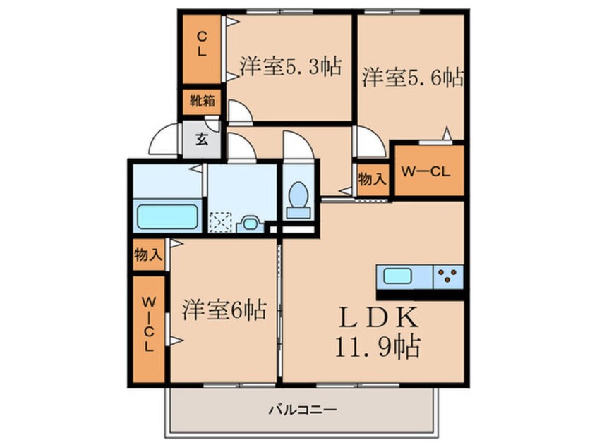 間取図 ライトハウス西野